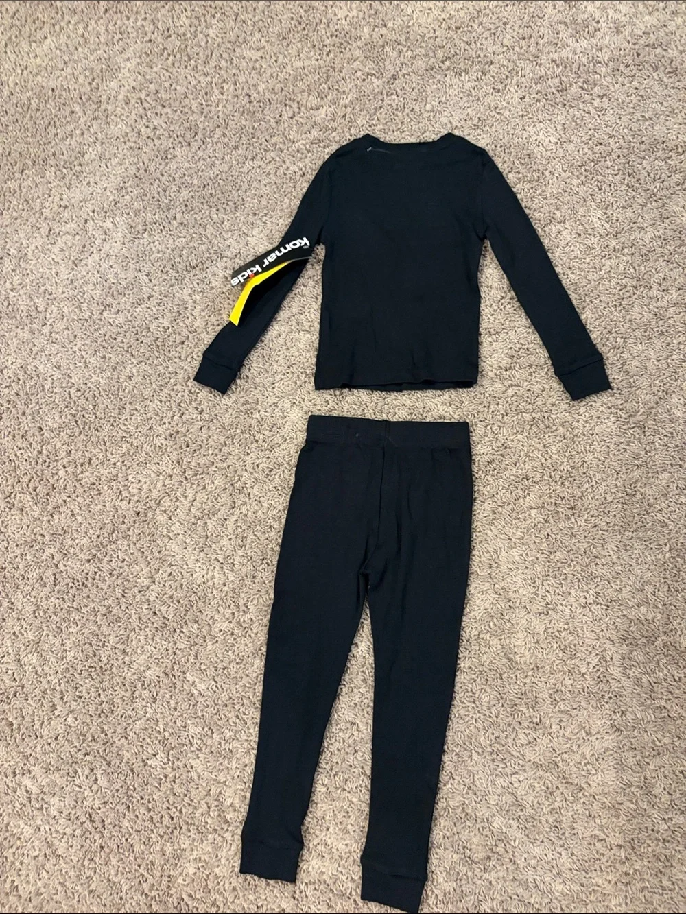 Kids Black Glow Skeleton Pajama Set